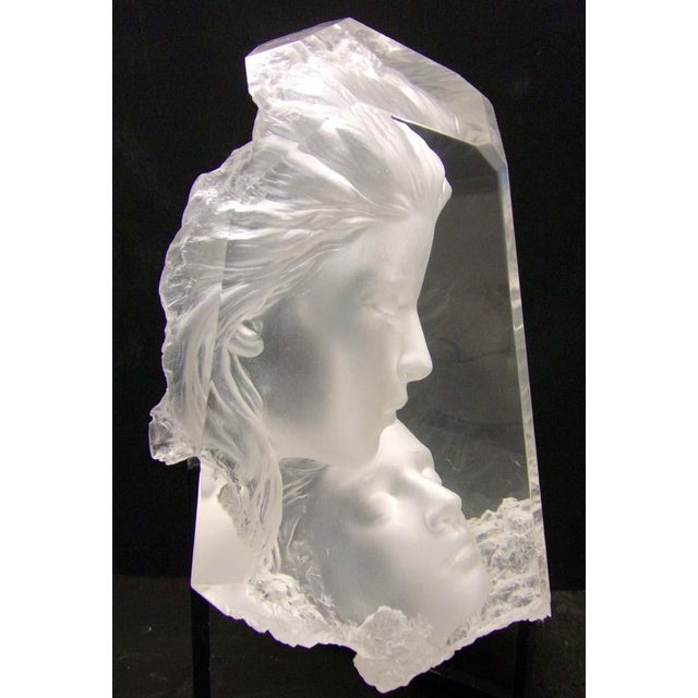 1990s 1990s Michael Wilkinson "Temple Fragment" Acrylic Sculpture Hand Signed For Sale - Image 5 of 8