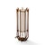 Modeline Mid 20th Century Modeline Model 635 Mid Century Sculptured Walnut and Brass Table Lamp For Sale - Image 4 of 7