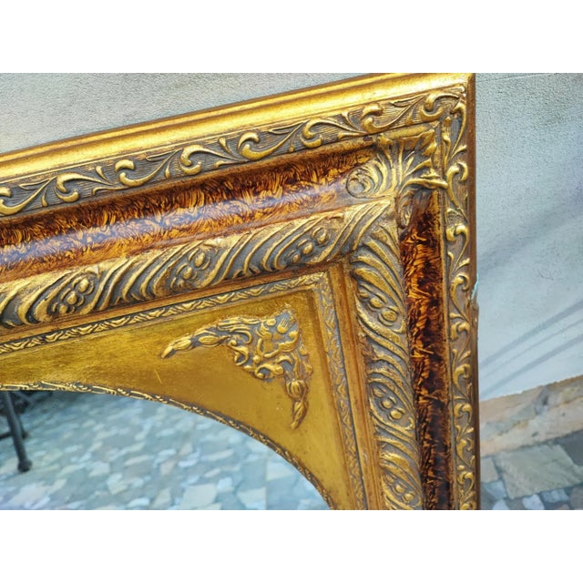 1970s Vintage Wooden Mirror, 1970s For Sale - Image 5 of 11