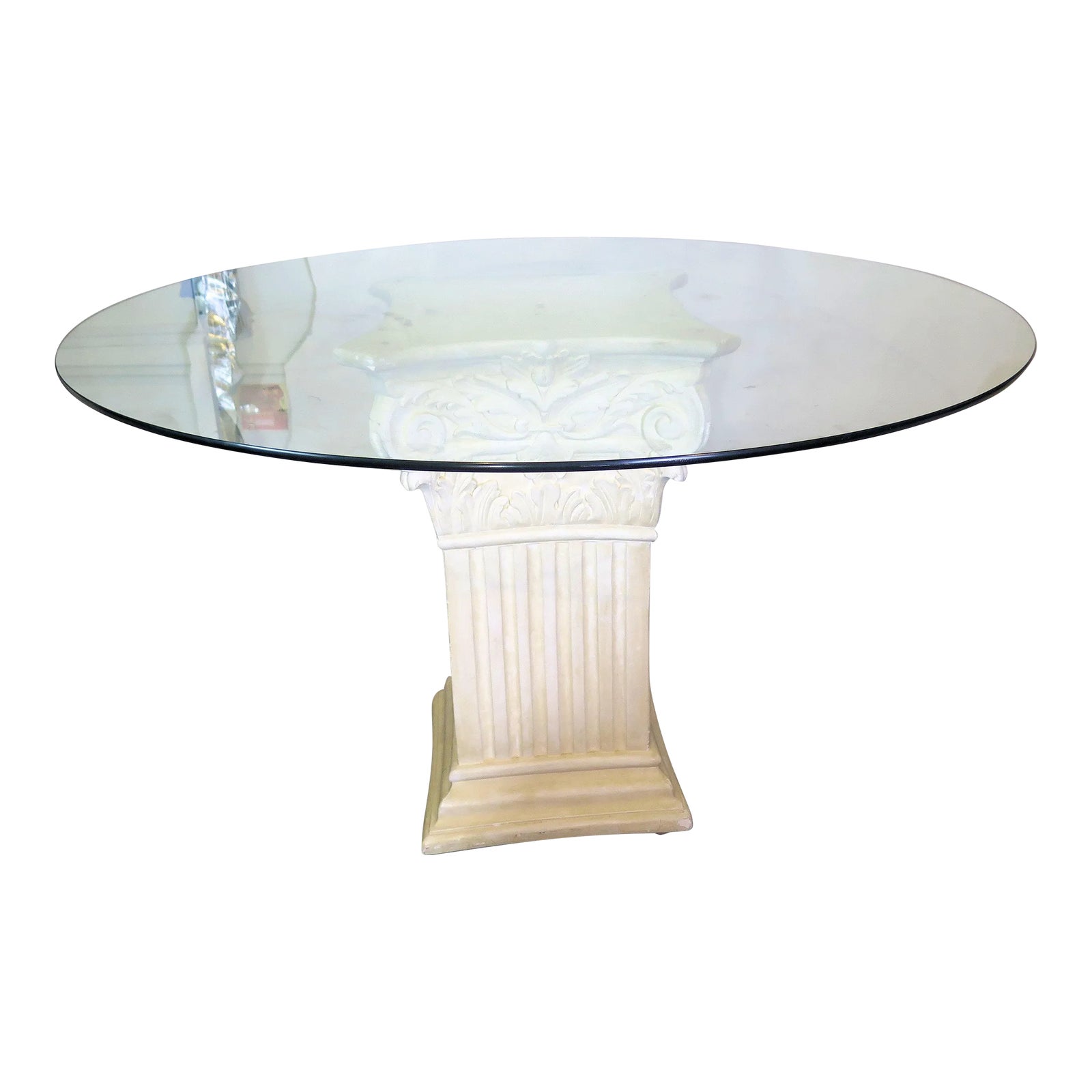 Monumental Corinthian Column Console/Entree/Dining Table | Chairish