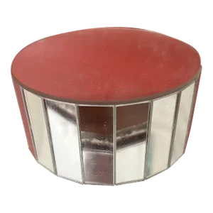 1980s Regency Style Mirrored Musical Pedestal