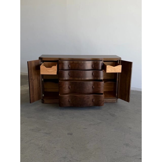 Vintage Art Deco Wavy Sideboard For Sale - Image 15 of 18