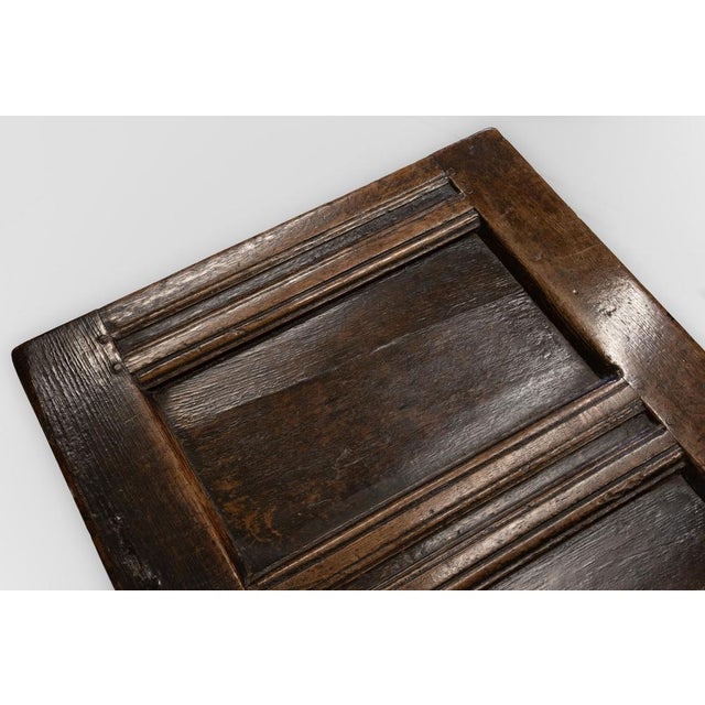Charles II Oak Panel Coffer Chest, 1680 For Sale - Image 14 of 18