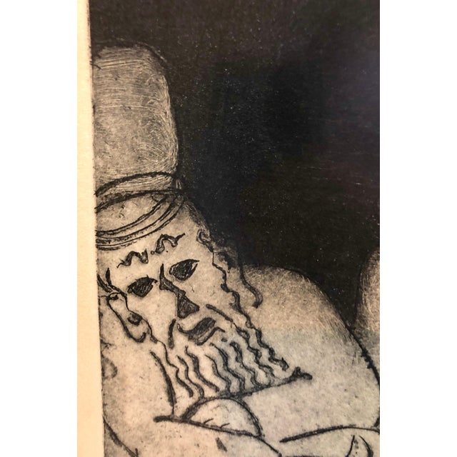 Ben-Zion Weinman, Purim Holiday Scene Judaica Aquatint Etching American Modernist WPA Artist For Sale In Miami - Image 6 of 7