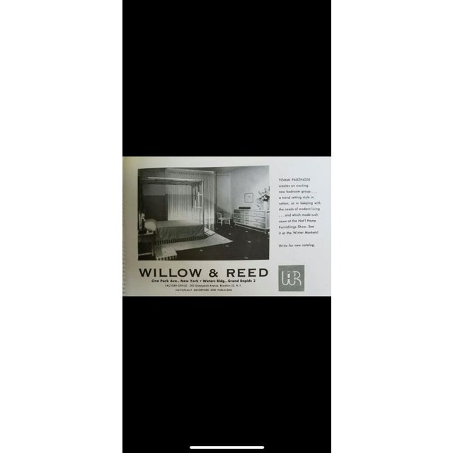 1950s Tommi Parzinger Lacquered Dresser With Brass Hardware for Willow and Reed For Sale - Image 12 of 12