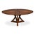 Modern Transitional Round Dining Table, Large - Warm Brown Oak For Sale - Image 3 of 11