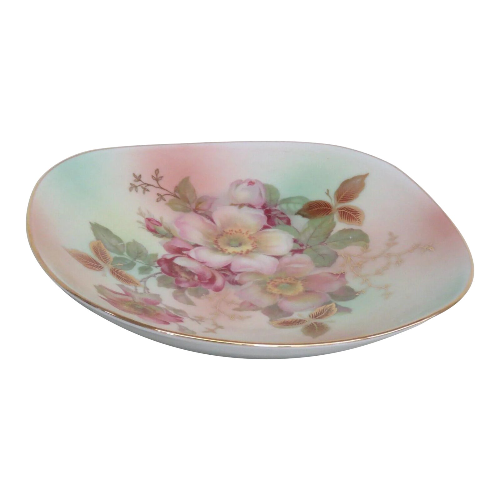 Schumann Arzberg Germany Wild Rose Pink Floral Small Serving Dish Bowl ...