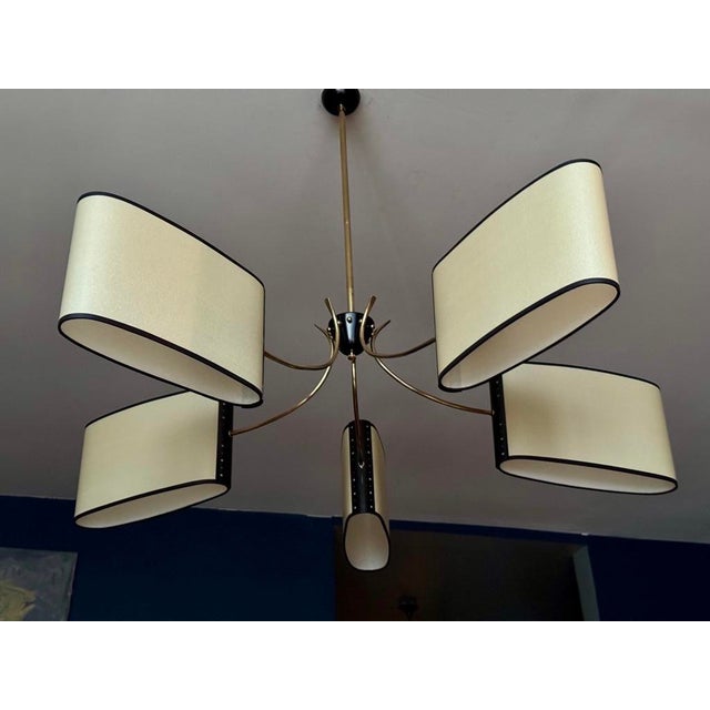 Chandelier from Maison Lunel, France, 1950, in Very Good conditions. Designed 1950 to 1959 I have official proof of...