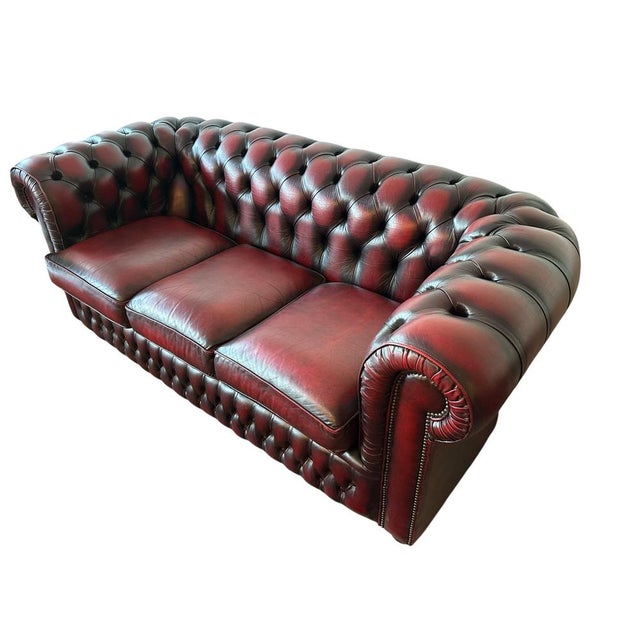 Chesterfield Sofa in Leather For Sale - Image 4 of 12