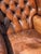 Animal Skin Antique Wing Chair in Brown Leather, 1890 For Sale - Image 7 of 9
