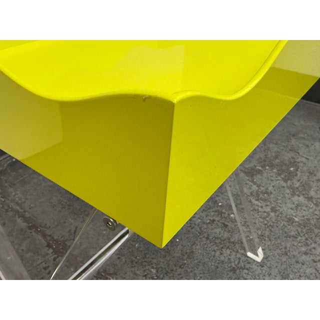 Rita Konig for the Lacquer Company Belles Rives Lime Green Tray, Large For Sale - Image 9 of 12