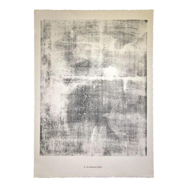 Jean Dubuffet, The Lightweight Jacket From Land, Lithograph, 1959 For Sale