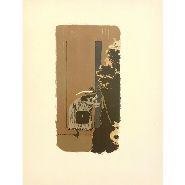 Abstract Bonnard Lithograph 46 Dans La Rue 1952 For Sale - Image 3 of 3