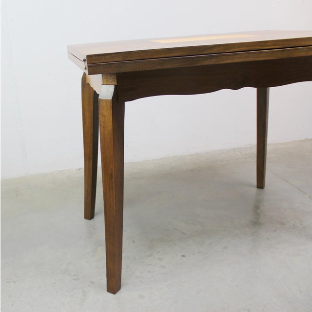 Wood French Art Deco Extendable Book Table, 1940s For Sale - Image 7 of 11