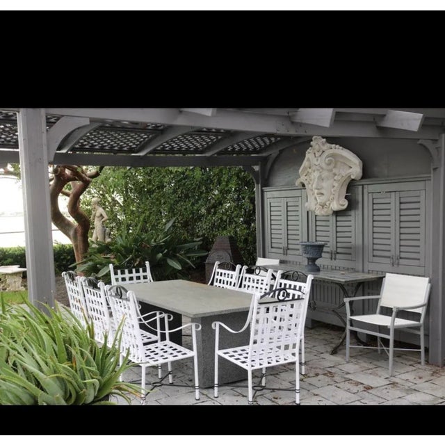 A tour de force set of 6 armchair design in black and white- exquisite in style and artistry. Mario Papperzini style...
