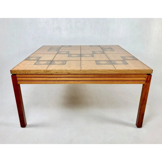 Mid-Century Mosaic Coffee Table from String Seffle Möbelfabrik, 1960s For Sale - Image 6 of 13