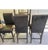Dark Gray Restoration Hardware Hudson Parsons Leather Counter Stools - Set of 4 For Sale - Image 8 of 9