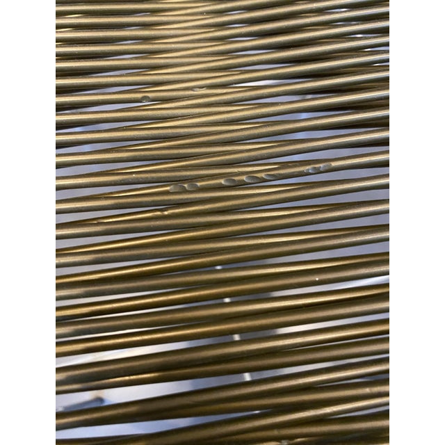 Vintage Chrome and Khaki Green Scoubidou Spaghetti Chair, 1960s For Sale - Image 18 of 18