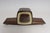 Art Deco German Art Deco Mahogany and Brass Mantle Clock With Key by Emes For Sale - Image 3 of 18