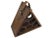 Mid 20th Century Handmade Wooden Triangle with Genuine Leather Straps Wine Rack Holders - A timeless and functional piece...