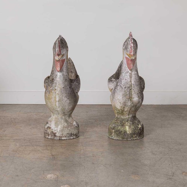 Gray 1960s French Concrete Rooster Planter For Sale - Image 8 of 15