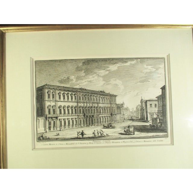 Etching of Palazzo Corsini 18th Century For Sale In New York - Image 6 of 6