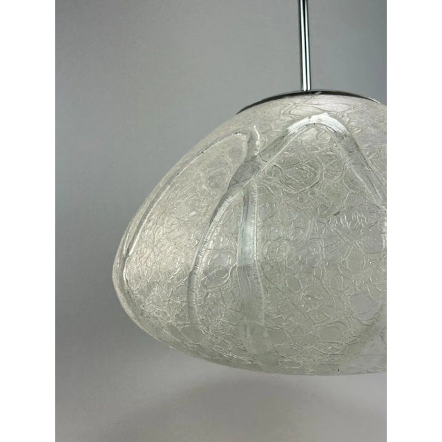 Space Age Glass Ball Pendant Light from Doria Leuchten, 1970s For Sale - Image 9 of 13