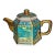 Hexagonal Famille Rose Gilded Porcelain Teapot, Chinoiserie Decor Tea Vessel For Sale