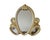 Hollywood Regency Vintage Large Hollywood Regency Italian Syroco Style Resin Triple Wall Mirror Gold Gilt For Sale - Image 3 of 10