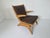 A beautiful iconic oak chair designed By Jan den Drijver in end of the 1940's. This chair was designed for "De Stijl" in...