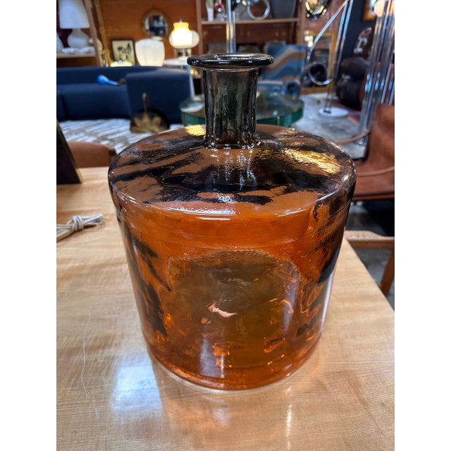 Vintage Italian Oversize Murano Red Vase 1980s For Sale In Los Angeles - Image 6 of 8