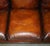 1 of 4 Hand Dyed Brown Leather Howards & Son Style Sofa Part of Suite For Sale - Image 11 of 18