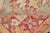 Turkish Oushak Vintage Rug With Floral Medallion Design in Red and Light Blue For Sale - Image 12 of 13