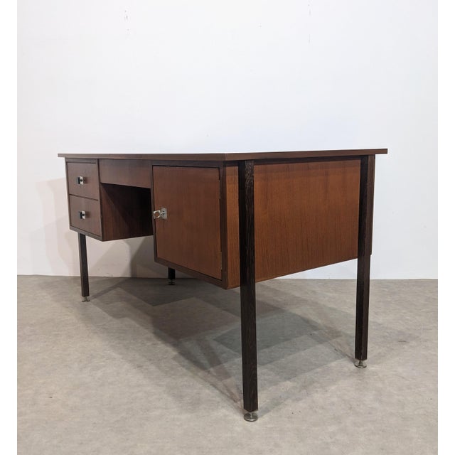 Vintage Double-Sided Desk from Combineurop, 1960s For Sale - Image 10 of 10