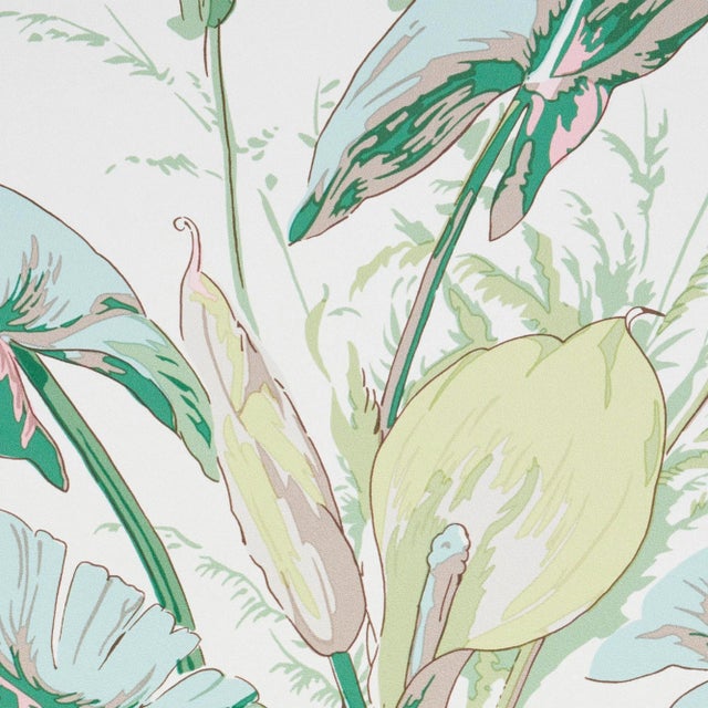 Schumacher Schumacher Tropique Wallpaper in Blush (8 Yards) For Sale - Image 4 of 5