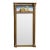 Antique Giltwood Eglomise Wall Mirror, Reverse Painted Countryside Church, C1 For Sale