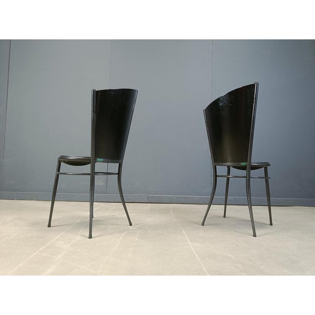 Post Modern Wooden Dining Chairs, 1980s, Set of 10 For Sale - Image 14 of 16