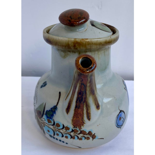 1960s Hand-Painted Mexican Tonala Pottery by Ken Edwards Collection - Set of Six For Sale - Image 9 of 18