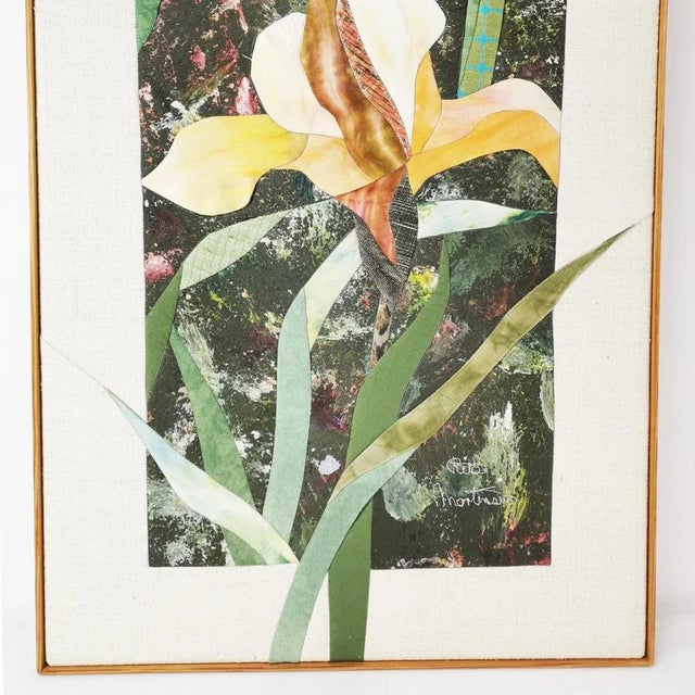 1990s Embroidered Fabric Tapestry by Rita Mortensen, 1990s For Sale - Image 5 of 9