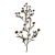 Metal Art Sculpture Floral and Leaves, Set For Sale