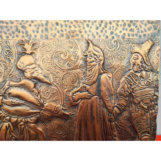 Copper Embossed Bas-Relief, 1960s For Sale - Image 3 of 8