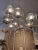 Gray Antique Chandelier in Chrome and Glass by Holger Johansson, 1950s For Sale - Image 8 of 14