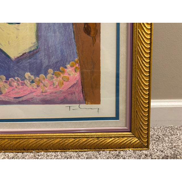 Late 20th Century Itzchak Tarkay “Society Ill” Artist Proof Serigraph, Signed & Framed For Sale - Image 4 of 6