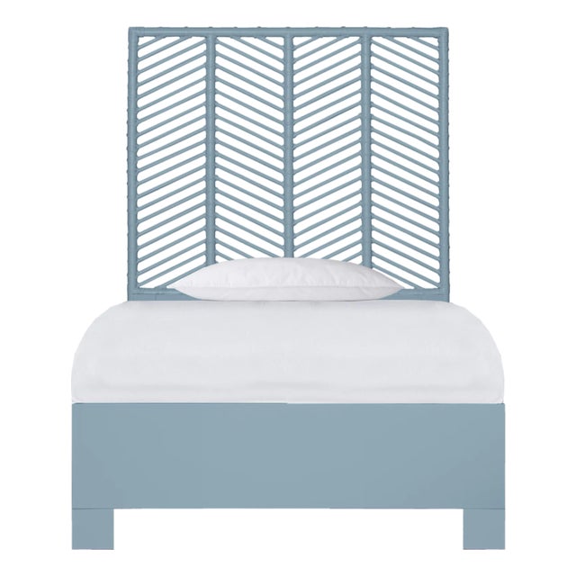 Liam Standard Bed Twin - Pool Blue For Sale
