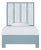 Liam Standard Bed Twin - Pool Blue For Sale