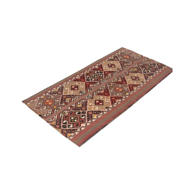 Small Vintage Turkish Kilim Rug - 2`6" X 4`8" For Sale - Image 4 of 6