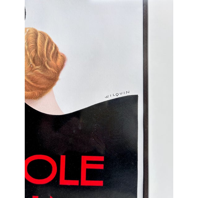 1930s Original French Art Deco Poster "Pétrole Hahn Pour Les Cheveux," by André Wilquin For Sale - Image 9 of 9