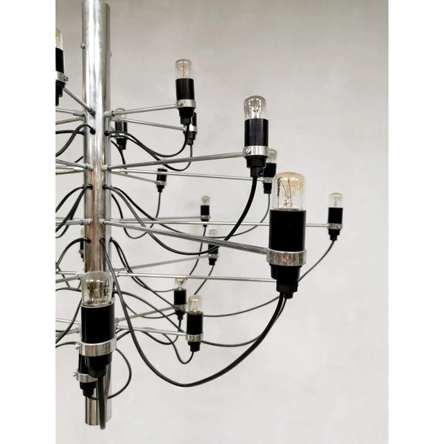 Vintage Chandelier Pendant by Gino Sarfatti, 1970s For Sale - Image 3 of 4