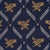 Traditional Schumacher Lolaire Fabric In Navy For Sale - Image 3 of 5