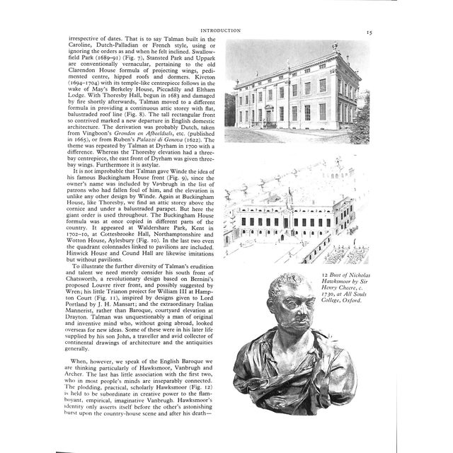 "English Country Houses: Baroque 1685-1715" 1986 Lees-Milne, James For Sale - Image 10 of 10